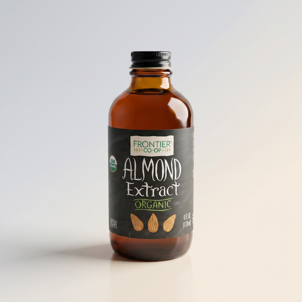 Frontier Almond Extract Certified Organic  4 Ounce Bottle
