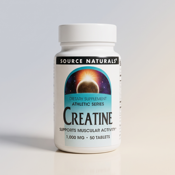 B4, Creatine, 1000mg, 50tabs, Source Naturals
