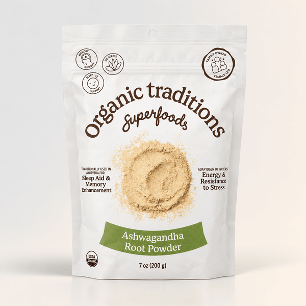Ashwagandha Root Powder, ORGANIC TRADITIONS Copy