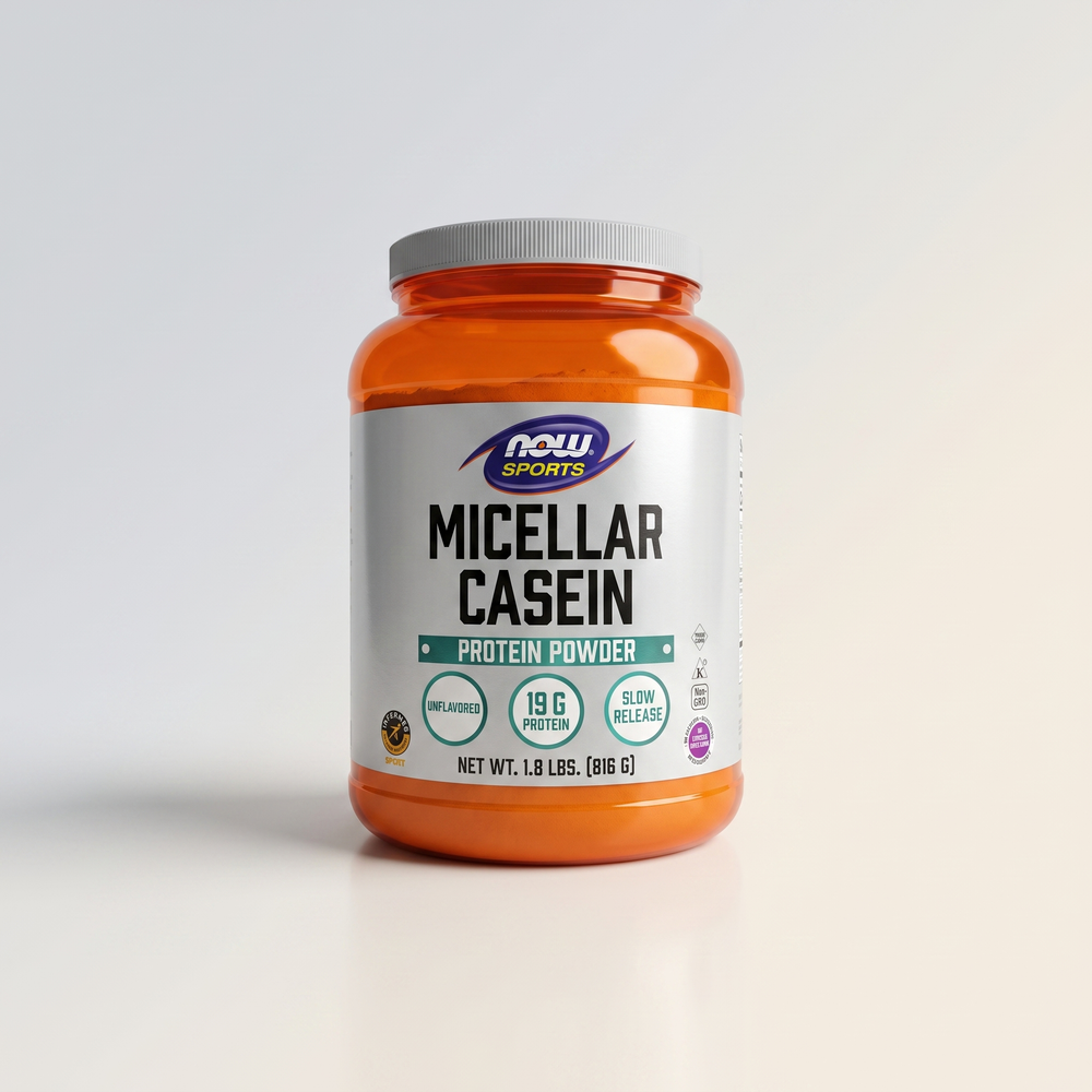 B5, Micellar Casein, 19 g, 1.8 lbs, NOW Sports