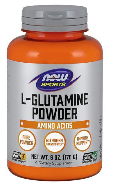 B1, L-Glutamine Powder, 6 oz, NOW Sports
