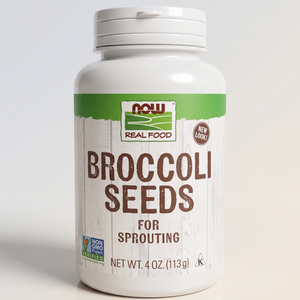 BROCCOLI SEEDS for Sprouting 4oz, NOW