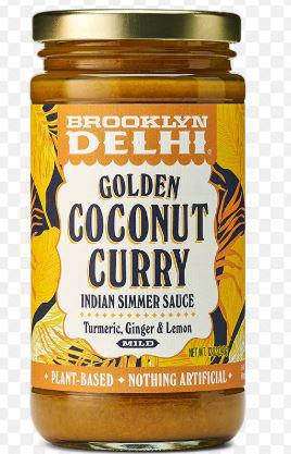 Brooklyn Delhi - Golden Coconut Curry Simmer Sauce - Case of 6 - 12 Oz