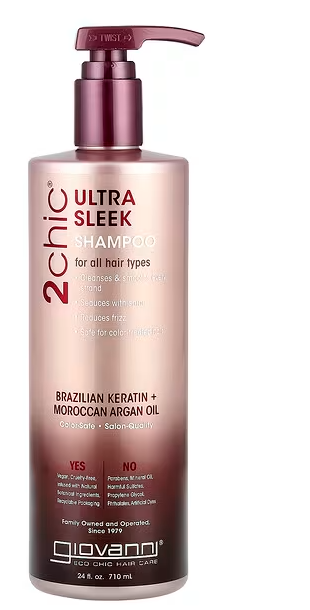 2 Chic Ultra Sleek Shampoo, 24 Oz, Giovanni