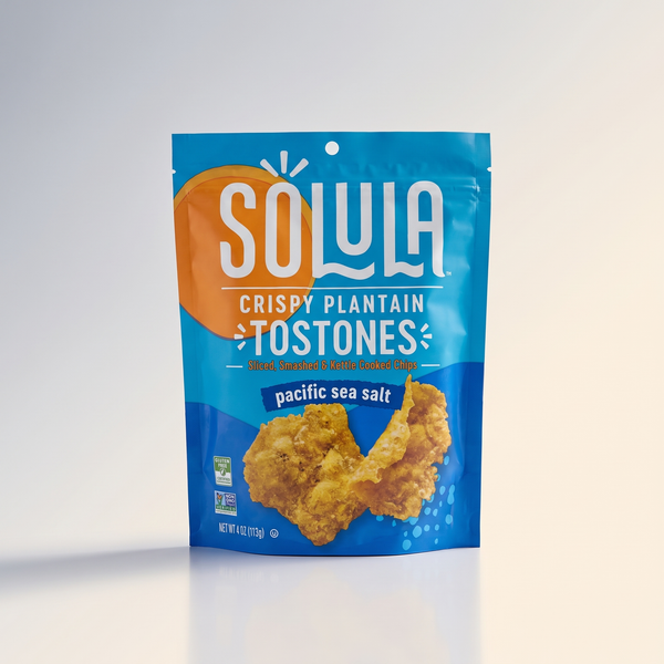 Pacific Sea Salt Plantain Crisps, Solula