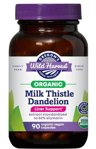 A2 I1, Milk Thistle Dandelion Organic Veg Caps, Oregon's Wild Harvest