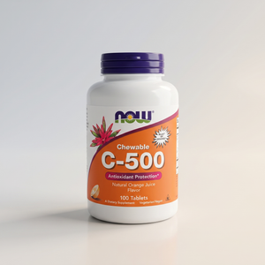 C4, Chewable C-500, Orange Flavor, 100 Tabs, NOW
