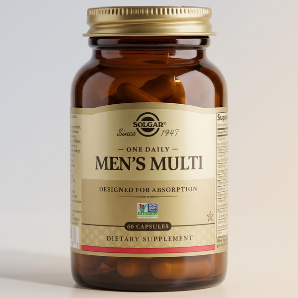 D4, Solgar, Multivitmin, Once Daily Mens 60ct CAPS