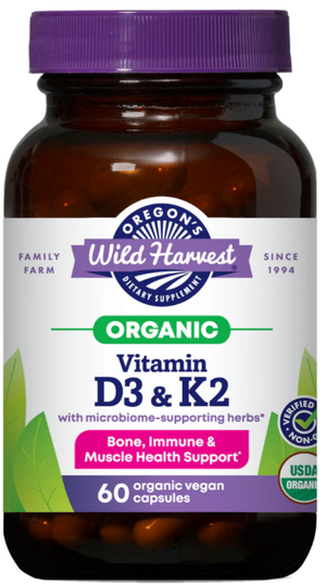 D1,  Vitamin D3 & K2, Organic, Oregon's Wild Harvest