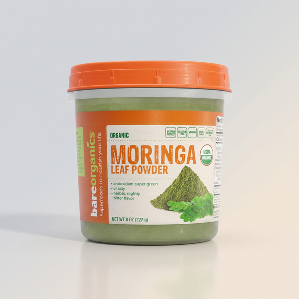 A4, Moringa Leaf Powder, 8 oz, Bare Organics