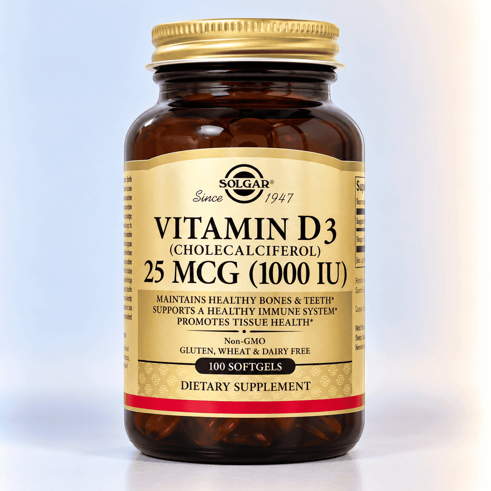 Vitamin D3 (Cholecalciferol) 25 mcg (1000 IU), 100 Chewable Tabs