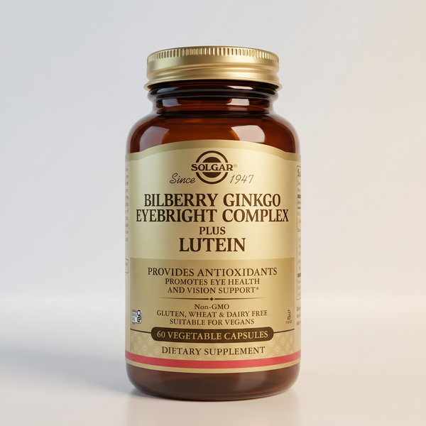 Solgar Bilberry Ginkgo Eyebright Complex +Lutein