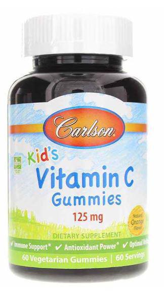 A5, Kid's Vitamin C Gummies, 125 mg, 60 Veg Caps, Carlson