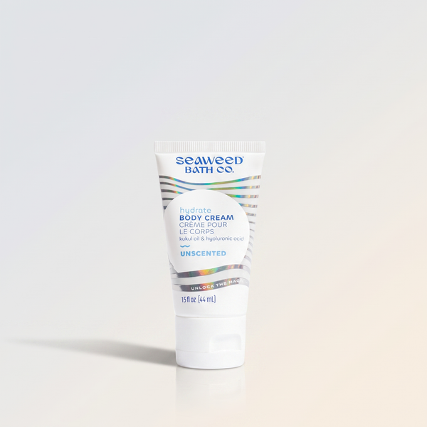 Mini BODY CREAM 1.5 fl oz,UNSCENTED, The Seaweed Bath Co.