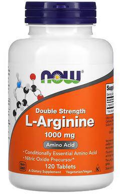 B1, Double Strength L-Arginine, 1000 mg, 120 Tabs, NOW