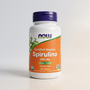 A4, Spirulina, 500 mg, 100 Tablets, NOW