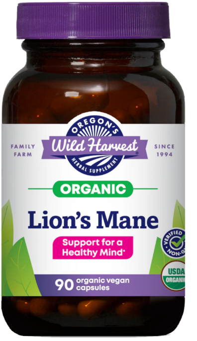 Lion's Maine, Organic, Oregon's Wild Harvest