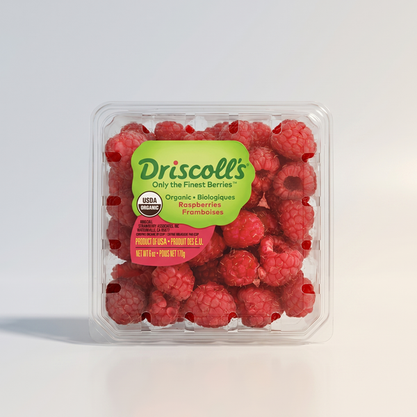 Berries, Raspberries, organic