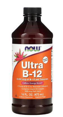 C3, Ultra B-12 Liquid, 5000 mcg, 4 fl oz, NOW