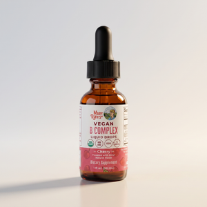 A5, Vegan B Complex Liquid Drops, Cherry Flavor, 1 fl oz, Mary Ruth's