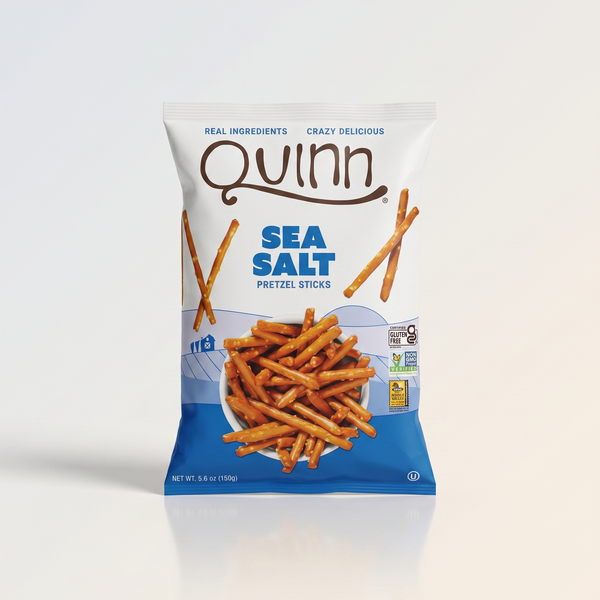 Gluten Free Sea Salt Pretzel Sticks, 5.6oz, Quinn