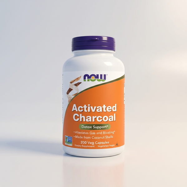 A3, Activated Charcoal, 200 Veg Caps, NOW