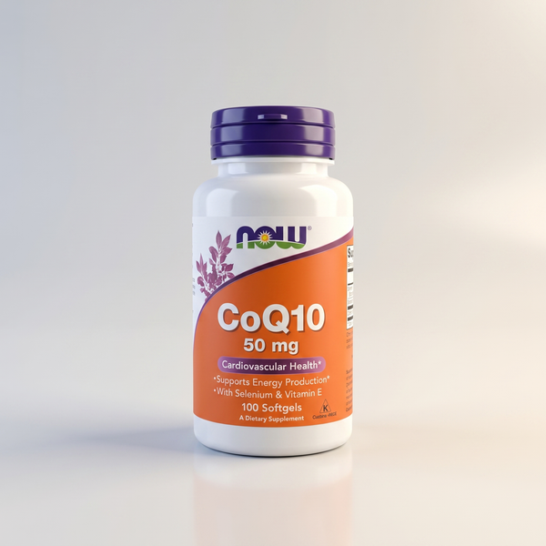 B3, CoQ10 50mg, 100ct, NOW