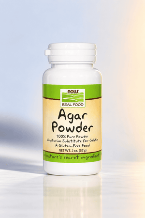 NOW Foods  Agar Pure Powder  Vegetarian Substitute for Gelatin  Gluten-free  Kosher  2-Ounce