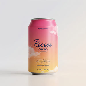 Raspberry Lemon, Mood Sparkling Water, Recess