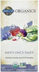 D4, Multi, Organics Mens Once Daily 30ct TABLETS, GOL