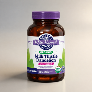 A2 I1, Milk Thistle Dandelion Organic Veg Caps, Oregon's Wild Harvest