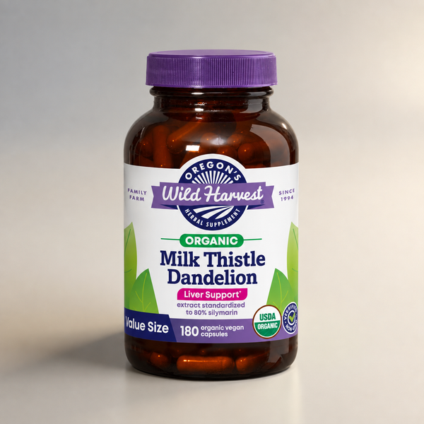 A2 I1, Milk Thistle Dandelion Organic Veg Caps, Oregon's Wild Harvest