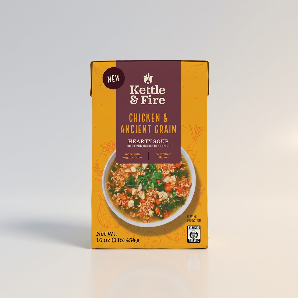 Kettle and Fire Chicken And Ancient Grain Hearty Soup