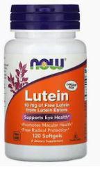 B3, Lutein, 10 mg, 60 Softgels, NOW