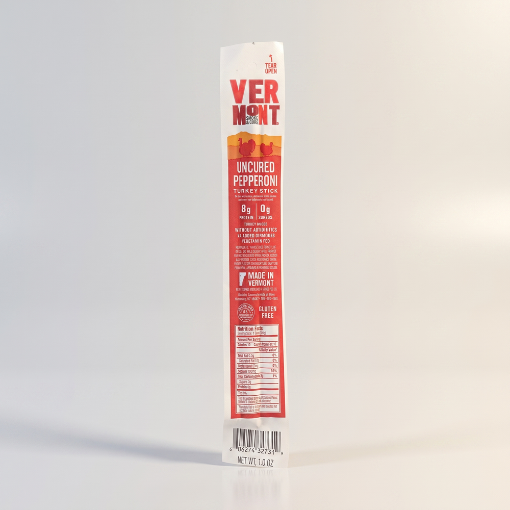 Uncured Turkey Pepperoni Sticks, VT&S