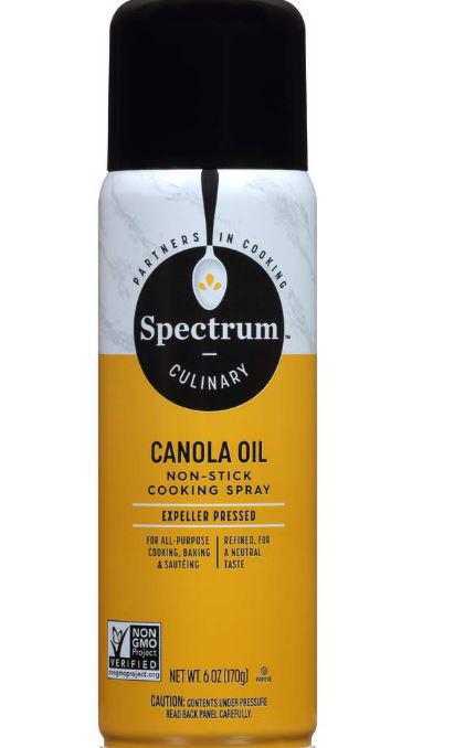 Canola Oil, Cooking Spray, 6oz, Spectrum