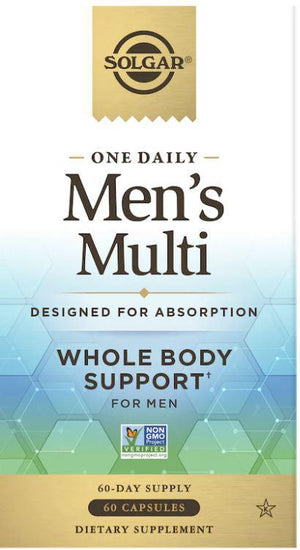D4, Solgar, Multivitmin, Once Daily Mens 60ct CAPS