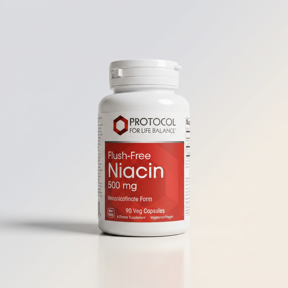 C1, Niacin FLush-Free, 500 mg, 90 Veg Caps, NOW