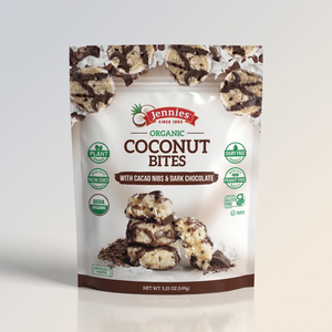 Coconut Bites with Cacao Nibs & Dark Chocolate, 5.25oz, Jennie's