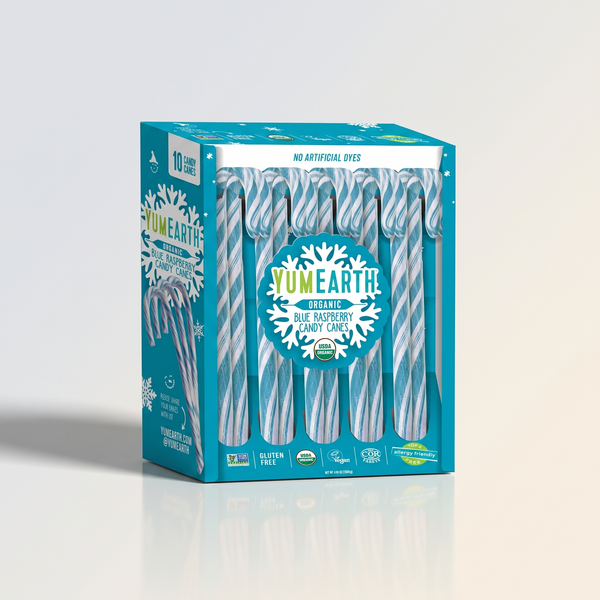 Candy Cane Blue Raspberry, Yum Earth