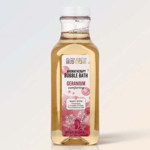 Aura Cacia Comforting Geranium Bubble Bath 13 Fl. Oz.