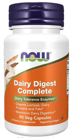 A2, Dairy Digest Complete, 90 Veg Caps, NOW