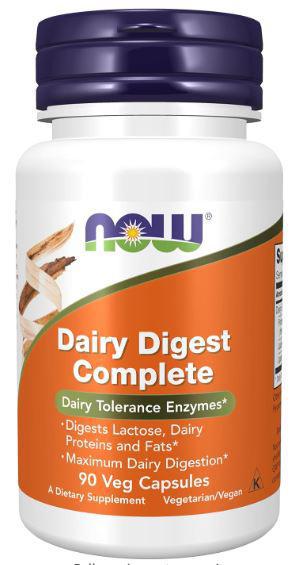 A2, Dairy Digest Complete, 90 Veg Caps, NOW