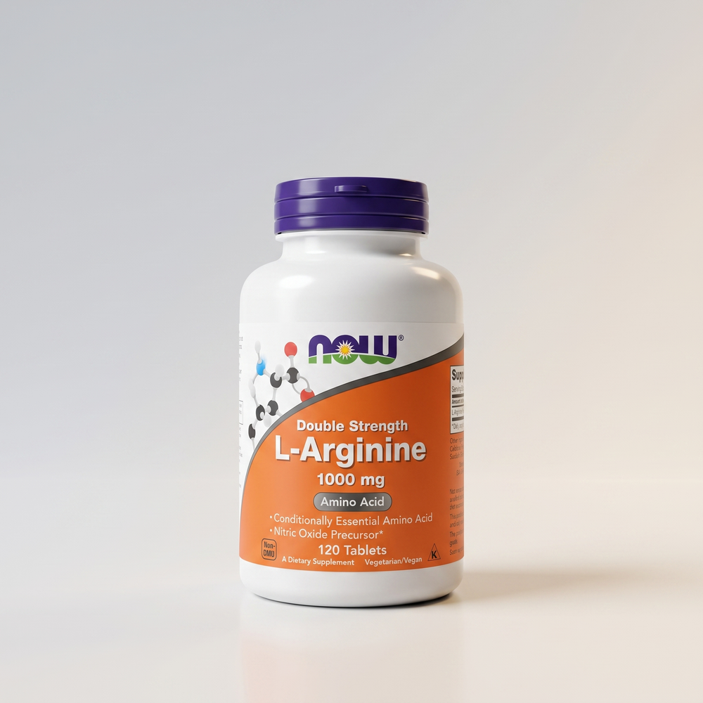B1, Double Strength L-Arginine, 1000 mg, 120 Tabs, NOW