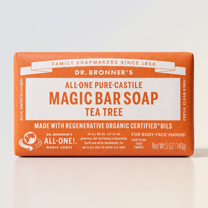 Tea Tree, Organic Castl Bar, Dr. Bronner's