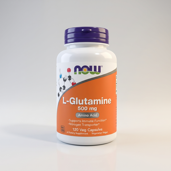 B1, L-Glutamine, 1000 mg, 120 Veg Caps,  NOW Sports