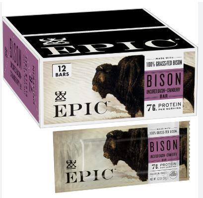 Bar, Grassfed Bison Bacon Cranberry