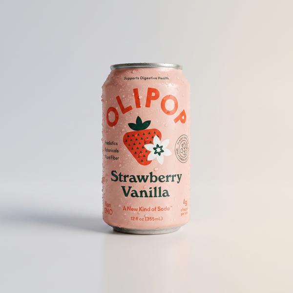 Olipop, Strawberry Vanilla Sparkling Tonic