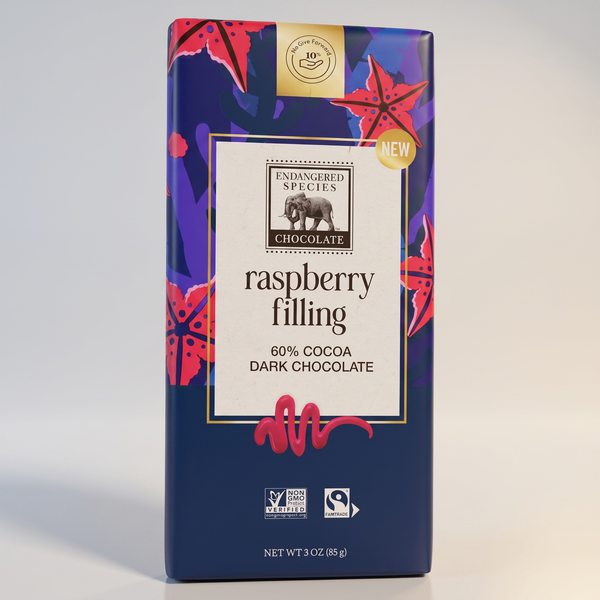 Raspberry Filling Star Bar, Endangered Species,