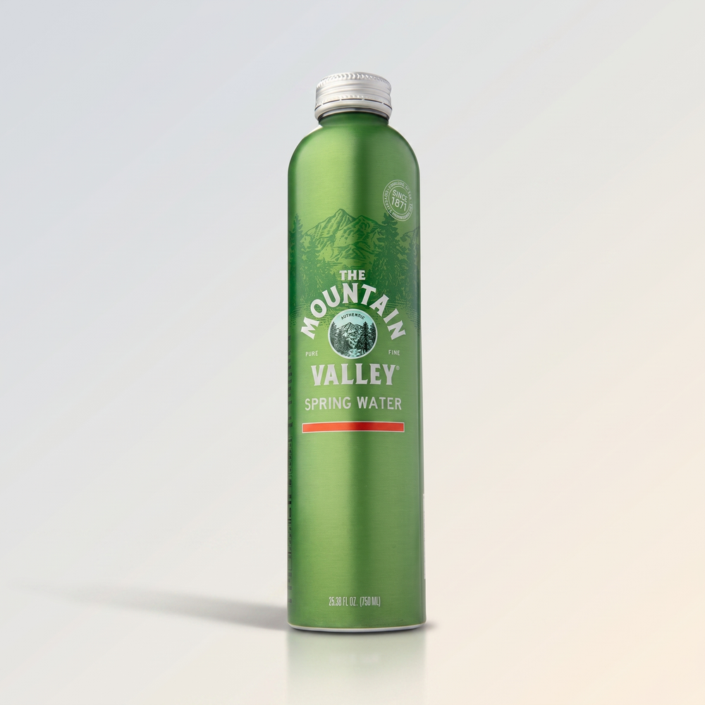 Spring Water Aluminum Bottle, Mountain Valley